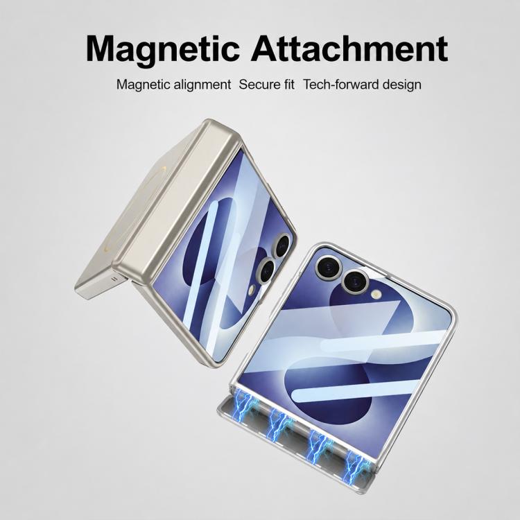 Custodia per telefono GKK con MagSafe integrato e copertura completa magnetica., For Galaxy Z Flip8 5G, For Samsung Galaxy Z Flip7 5G