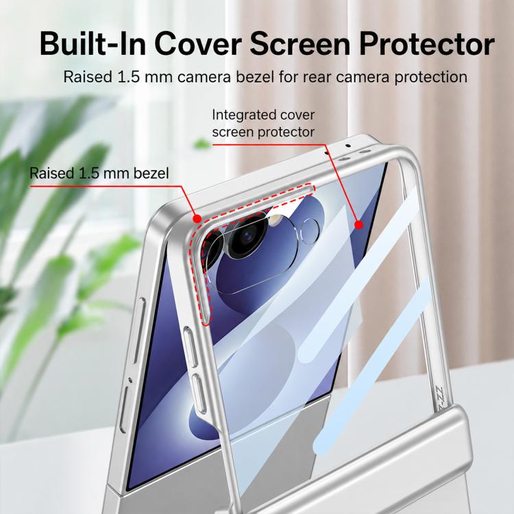 Custodia per telefono GKK con MagSafe integrato e copertura completa magnetica., For Galaxy Z Flip8 5G, For Samsung Galaxy Z Flip7 5G