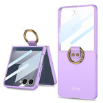 Custodia per telefono GKK con anello integrato ultra sottile, For Galaxy Z Flip8 5G, For Samsung Galaxy Z Flip7 5G