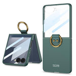Custodia per telefono GKK con anello integrato ultra sottile, For Galaxy Z Flip8 5G, For Samsung Galaxy Z Flip7 5G