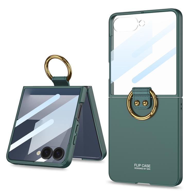 Custodia per telefono GKK con anello integrato ultra sottile, For Galaxy Z Flip8 5G, For Samsung Galaxy Z Flip7 5G