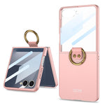 Custodia per telefono GKK con anello integrato ultra sottile, For Galaxy Z Flip8 5G, For Samsung Galaxy Z Flip7 5G