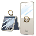 Custodia per telefono GKK con anello integrato ultra sottile, For Galaxy Z Flip8 5G, For Samsung Galaxy Z Flip7 5G