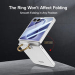 Custodia per telefono GKK con anello integrato ultra sottile, For Galaxy Z Flip8 5G, For Samsung Galaxy Z Flip7 5G