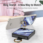 Custodia per telefono GKK con anello integrato ultra sottile, For Galaxy Z Flip8 5G, For Samsung Galaxy Z Flip7 5G