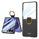 Custodia per telefono GKK con anello integrato ultra sottile, For Galaxy Z Flip8 5G, For Samsung Galaxy Z Flip7 5G