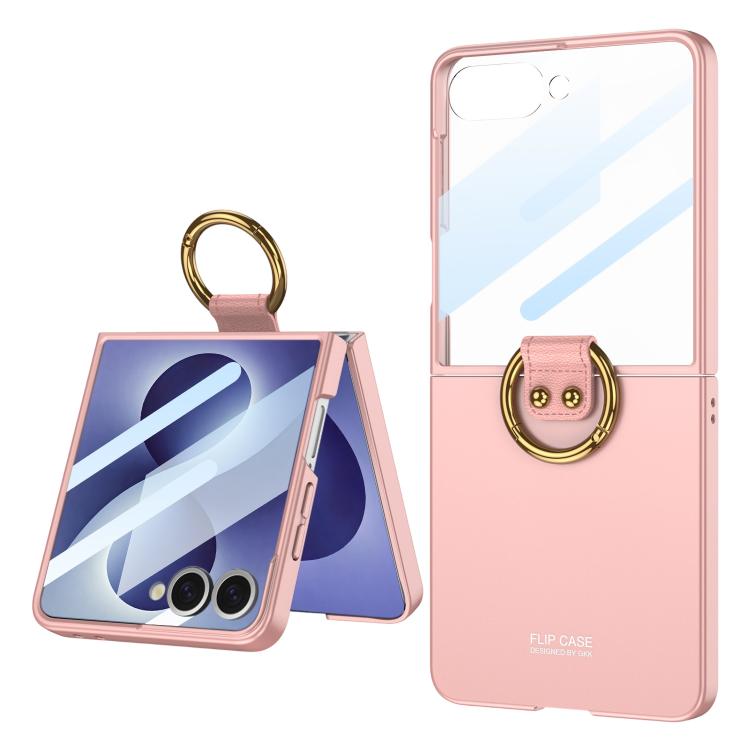 Custodia per telefono GKK con anello integrato ultra sottile, For Galaxy Z Flip8 5G, For Samsung Galaxy Z Flip7 5G