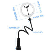 Luce LED ad anello 10" con supporto regolabile per selfie