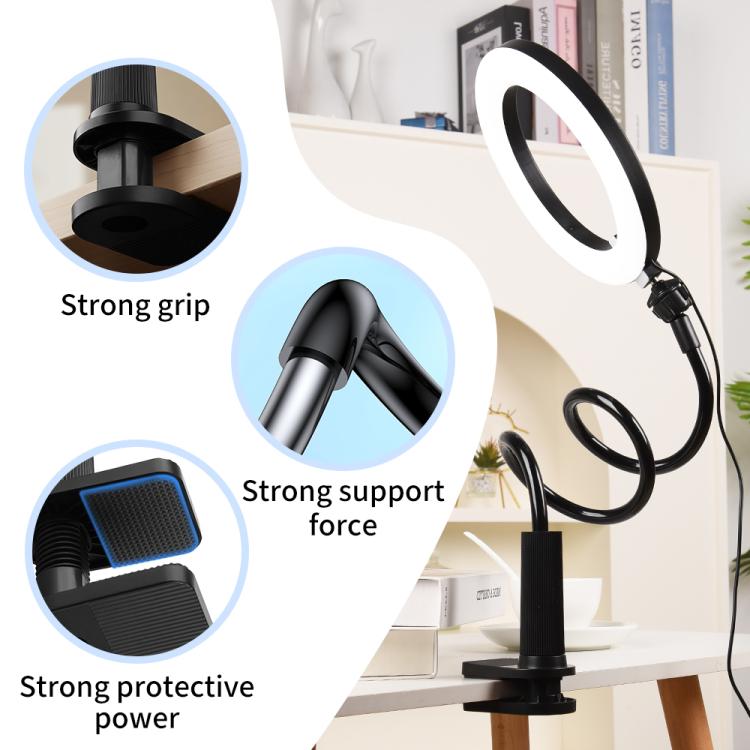 Luce LED anello 10" con supporto regolabile per selfie