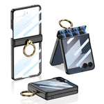 Custodia per telefono GKK Phantom girevole magnetica integrata con anello di supporto, For Galaxy Z Flip8 5G, For Samsung Galaxy Z Flip7 5G