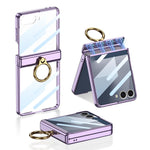 Custodia per telefono GKK Phantom girevole magnetica integrata con anello di supporto, For Galaxy Z Flip8 5G, For Samsung Galaxy Z Flip7 5G