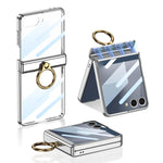 Custodia per telefono GKK Phantom girevole magnetica integrata con anello di supporto, For Galaxy Z Flip8 5G, For Samsung Galaxy Z Flip7 5G