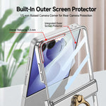Custodia per telefono GKK Phantom girevole magnetica integrata con anello di supporto, For Galaxy Z Flip8 5G, For Samsung Galaxy Z Flip7 5G