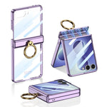 Custodia per telefono GKK Phantom girevole magnetica integrata con anello di supporto, For Galaxy Z Flip8 5G, For Samsung Galaxy Z Flip7 5G