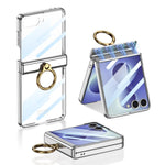 Custodia per telefono GKK Phantom girevole magnetica integrata con anello di supporto, For Galaxy Z Flip8 5G, For Samsung Galaxy Z Flip7 5G