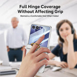Custodia per telefono GKK ultra sottile con cerniera integrata e anello, copertura completa., For Galaxy Z Flip8 5G, For Samsung Galaxy Z Flip7 5G