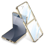 Custodia per telefono GKK con copertura completa e finitura Phantom Electroplating integrata., For Galaxy Z Flip8 5G, For Samsung Galaxy Z Flip7 5G