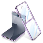 Custodia per telefono GKK con copertura completa e finitura Phantom Electroplating integrata., For Galaxy Z Flip8 5G, For Samsung Galaxy Z Flip7 5G