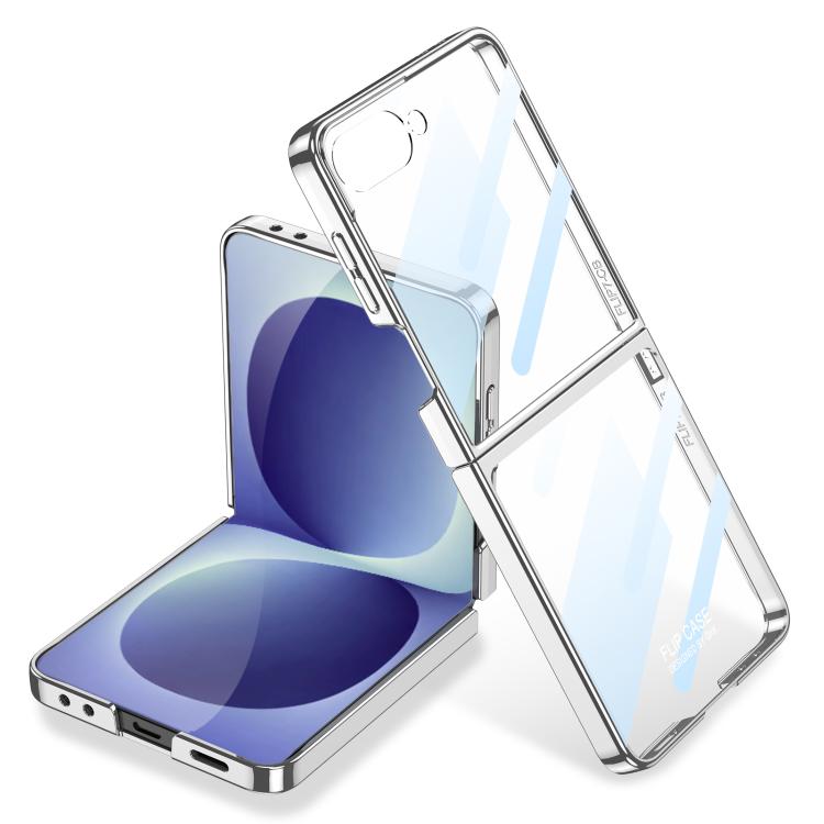 Custodia per telefono GKK con copertura completa e finitura Phantom Electroplating integrata., For Galaxy Z Flip8 5G, For Samsung Galaxy Z Flip7 5G