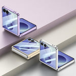 Custodia per telefono GKK con copertura completa e finitura Phantom Electroplating integrata., For Galaxy Z Flip8 5G, For Samsung Galaxy Z Flip7 5G