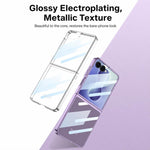 Custodia per telefono GKK con copertura completa e finitura Phantom Electroplating integrata., For Galaxy Z Flip8 5G, For Samsung Galaxy Z Flip7 5G