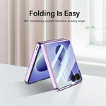Custodia per telefono GKK con copertura completa e finitura Phantom Electroplating integrata., For Galaxy Z Flip8 5G, For Samsung Galaxy Z Flip7 5G