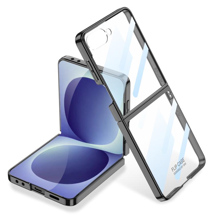 Custodia per telefono GKK con copertura completa e finitura Phantom Electroplating integrata., For Galaxy Z Flip8 5G, For Samsung Galaxy Z Flip7 5G