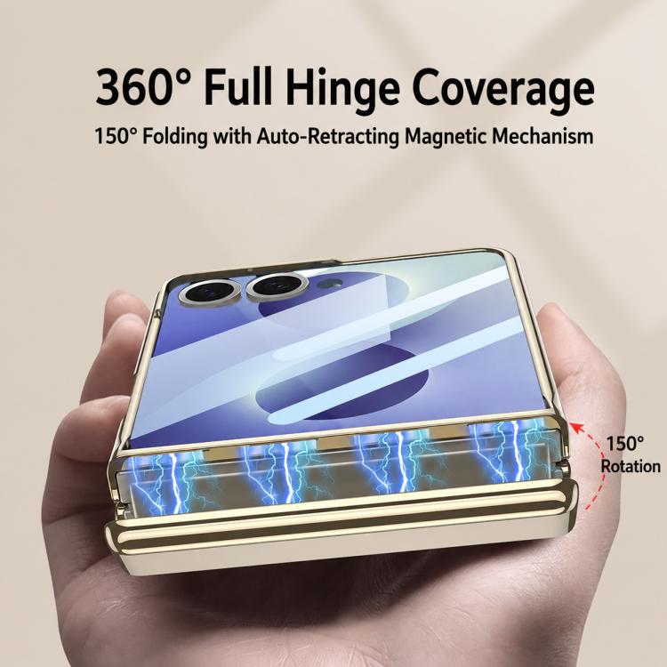 Custodia per telefono GKK con cerniera magnetica integrata e antiurto., For Galaxy Z Flip8 5G, For Samsung Galaxy Z Flip7 5G