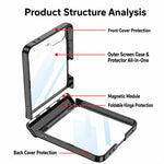 Custodia per telefono GKK con cerniera magnetica integrata e antiurto., For Galaxy Z Flip8 5G, For Samsung Galaxy Z Flip7 5G