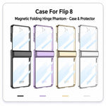 Custodia per telefono GKK con cerniera magnetica integrata e antiurto., For Galaxy Z Flip8 5G, For Samsung Galaxy Z Flip7 5G