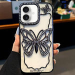 Custodia TPU con farfalla cava per iPhone 16 Pro Max
