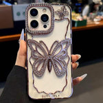 Custodia TPU con farfalla cava per iPhone 16 Pro Max