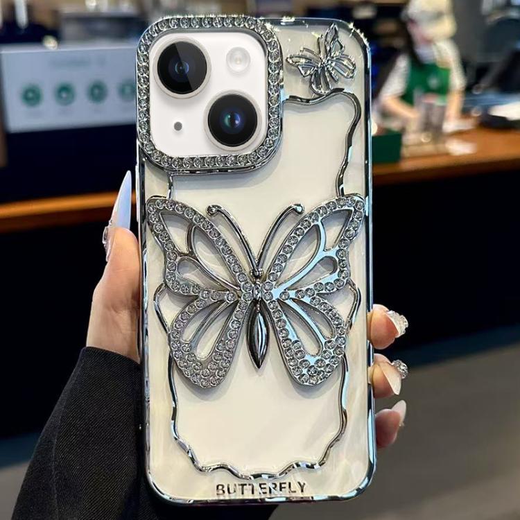 Custodia TPU con farfalla cava per iPhone 15 Plus