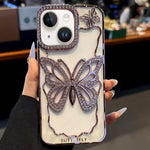 Custodia TPU con farfalla cava per iPhone 15 Plus