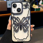 Custodia TPU con farfalla cava per iPhone 15 Plus