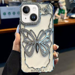 Custodia TPU con farfalla cava per iPhone 15 Plus
