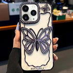 Custodia TPU con farfalla galvanizzata per iPhone 12 e 13