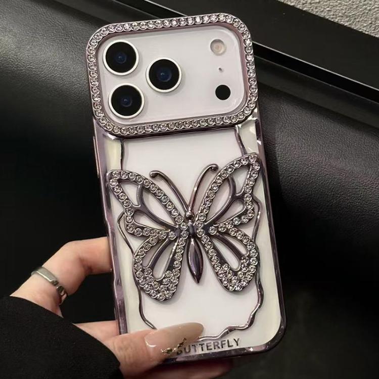 Custodia TPU con farfalla galvanizzata per iPhone 17 e 18