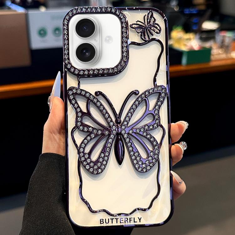Custodia TPU con farfalla galvanizzata per iPhone 17 e 18