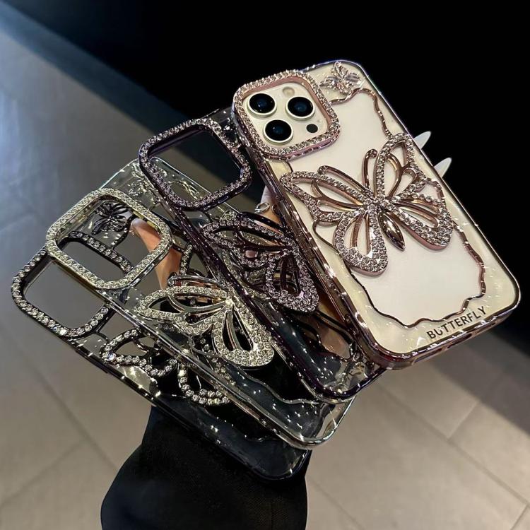 Custodia TPU con farfalla cava per iPhone 15 Plus