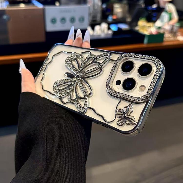 Custodia TPU con farfalla galvanizzata per iPhone 12 e 13