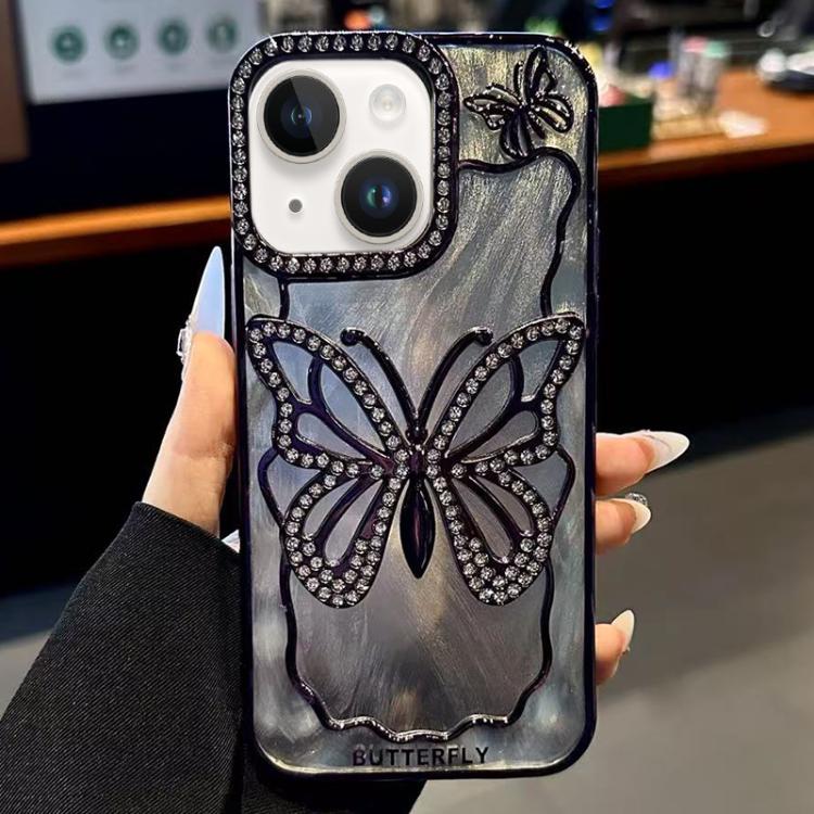 Custodia TPU effetto farfalla per iPhone 15 Plus