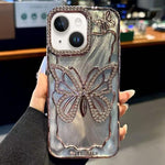 Custodia TPU effetto farfalla per iPhone 13 Pro Max