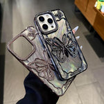 Custodia TPU effetto farfalla per iPhone 15 e 16