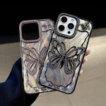 Custodia TPU effetto farfalla per iPhone 13 Pro Max