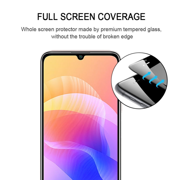 Pellicola in vetro temperato a schermo intero con colla intera da 25 pezzi, For Huawei Enjoy 20 (25 PCS), For Huawei Enjoy 20 Plus 5G (25 PCS), For Huawei Y9a (25 PCS), For Huawei Honor X10 Pro (25 PCS)