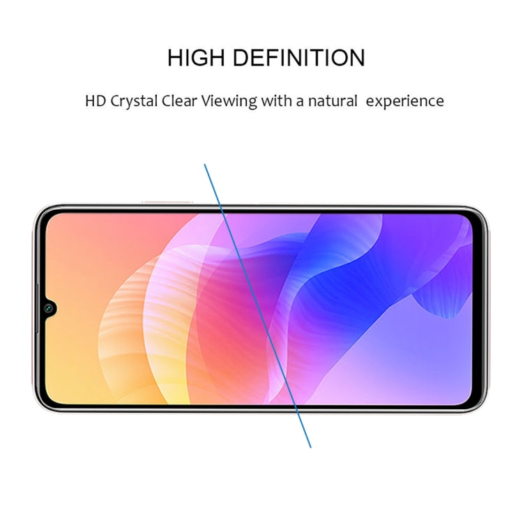 Pellicola in vetro temperato a schermo intero con colla intera da 25 pezzi, For Huawei Enjoy 20 (25 PCS), For Huawei Enjoy 20 Plus 5G (25 PCS), For Huawei Y9a (25 PCS), For Huawei Honor X10 Pro (25 PCS)