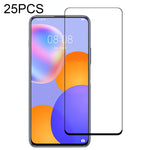 Pellicola in vetro temperato a schermo intero con colla intera da 25 pezzi, For Huawei Enjoy 20 (25 PCS), For Huawei Enjoy 20 Plus 5G (25 PCS), For Huawei Y9a (25 PCS), For Huawei Honor X10 Pro (25 PCS)