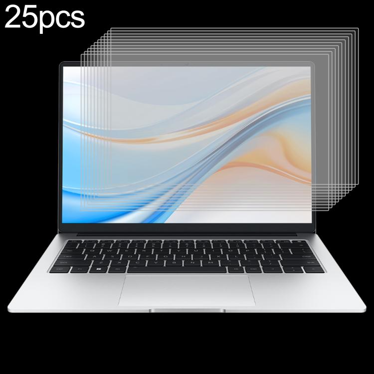 25pcs 9H HD Tempered Glass Film, For Honor Magicbook X16 / X16 Plus 16 2025, For Honor Magicbook X14 Plus 14 2025