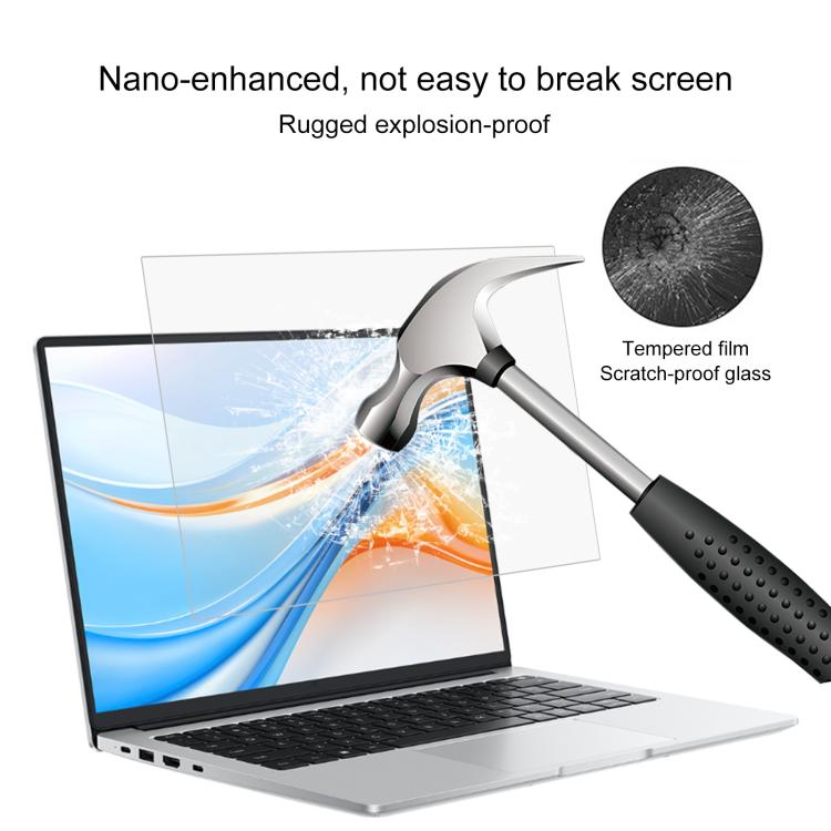 25pcs 9H HD Tempered Glass Film, For Honor Magicbook X16 / X16 Plus 16 2025, For Honor Magicbook X14 Plus 14 2025
